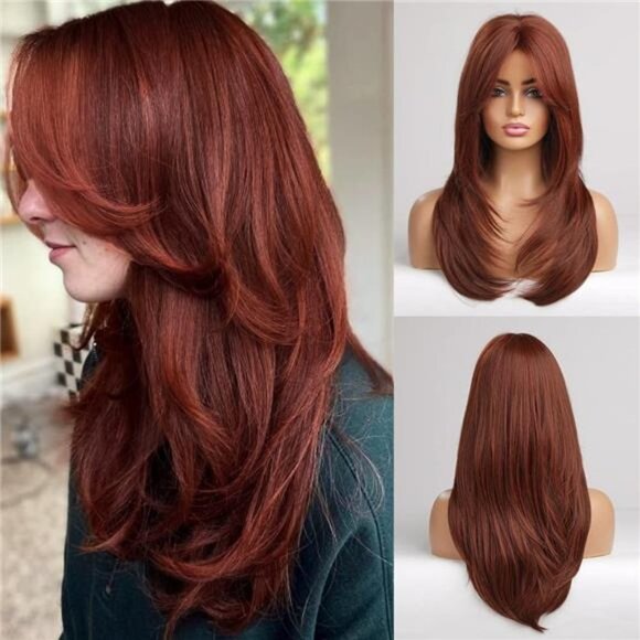 Women Cosplay Daily Natural Hair Wig Heat Resistant Fiber -Arburn main image 5